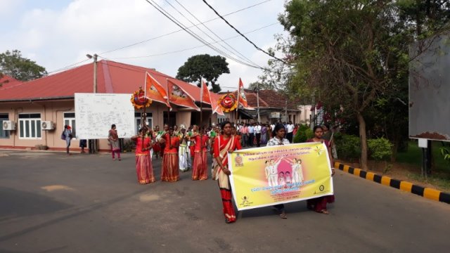 International Women's Day awareness walk with the theme of care for children - 08.03.2019